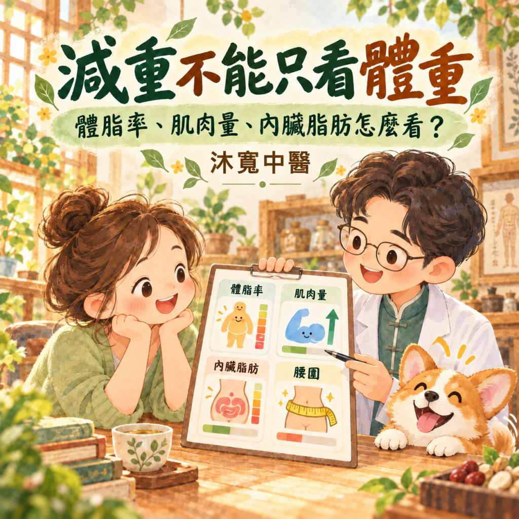 減重不能只看體重|體脂率、肌肉量、內臟脂肪怎麼看?|板橋沐寬中醫 沐寬中醫診所 沐寬中醫診所
