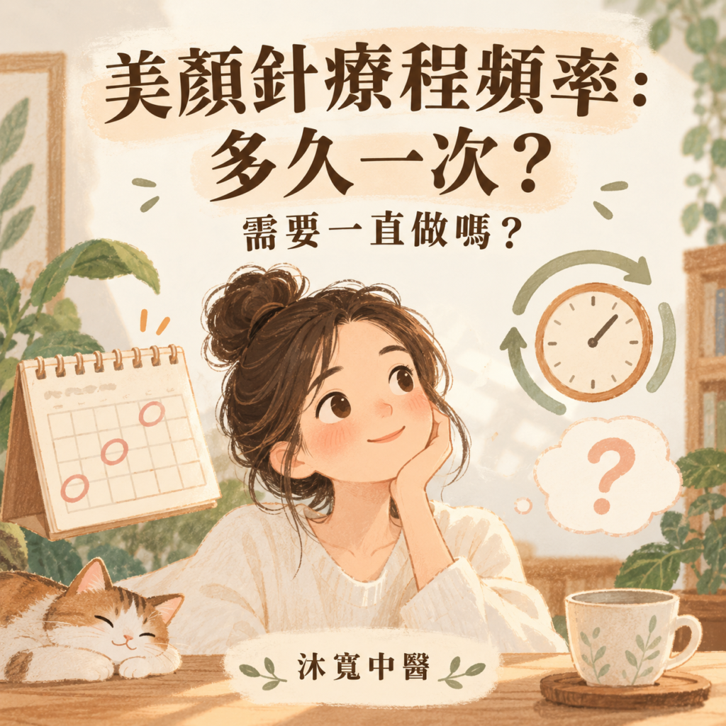 美顏針09|美顏針療程頻率:多久一次?需要一直做嗎?|板橋沐寬中醫 沐寬中醫診所 沐寬中醫診所